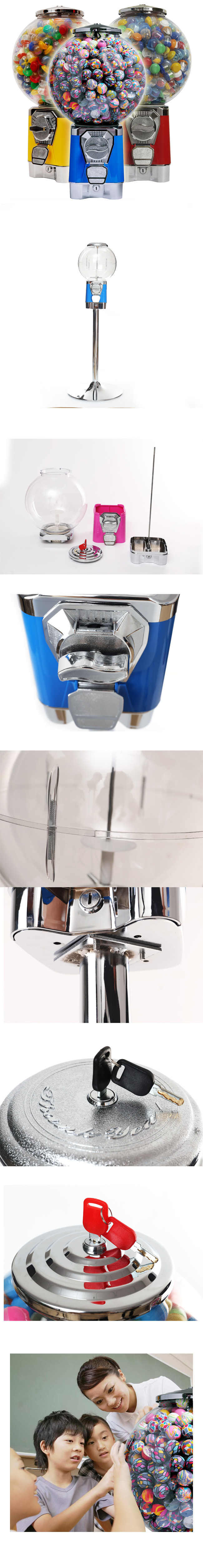 sam's club candy gumball candy vending machine red 50CM 6 coins 1.4 inch