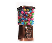Bronze color PC globe 1-6 coins operated plastic balls vending machine with CE