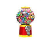 Coin operated gumball machine accept 1''-1.4'' capsule colorful candy vending machine