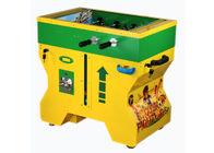 coin operated soccer automated retail machine 78cm 45kgs yellow for game center