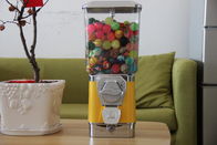 6 Pieces Coin Gumball Vending Machine With Hopper And Chute Door