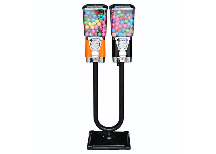 Toys Double Head Gumball Machine 21*21*45cm Modern Appearance Commercial