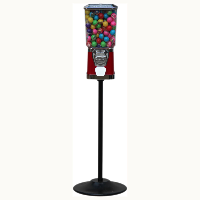 Small Capacity Gumball Vending Machine , Colorful Gumball Machine With Stand