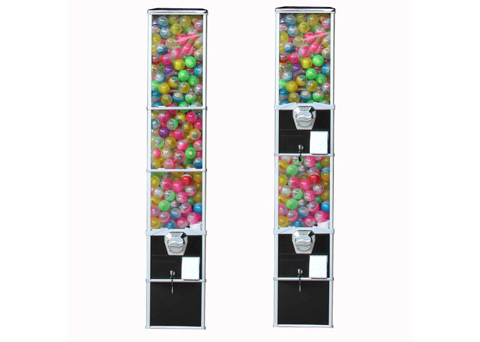 3 Types Wheel Capsule Vending Machine tall 6 coins metal for exhibition show