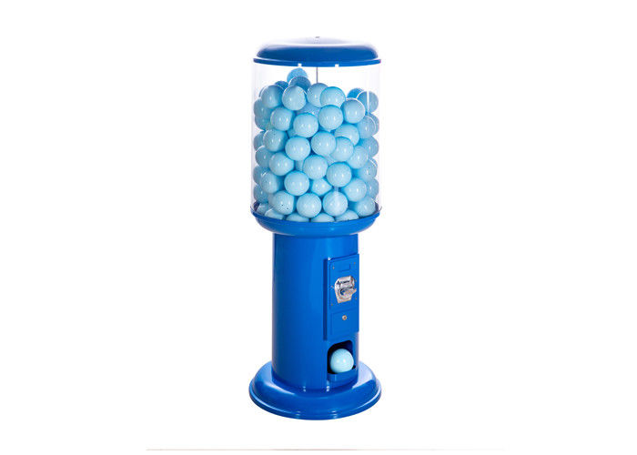 Ball spiral gumball vending machine 146cm blue customized  electronic for mall