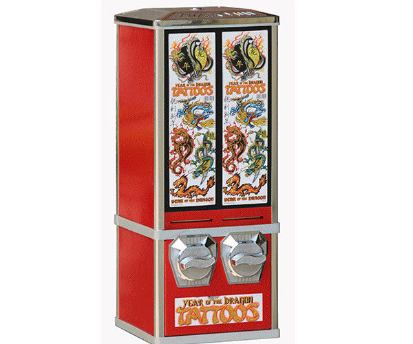 Colorful Sticker Vending Machine , Fully Automatic Vending Machine