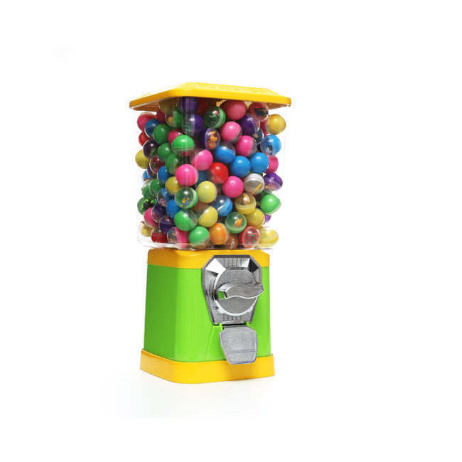 personalized gumball capsule vending machine customize coins 45CM metal yellow 1.4 inch