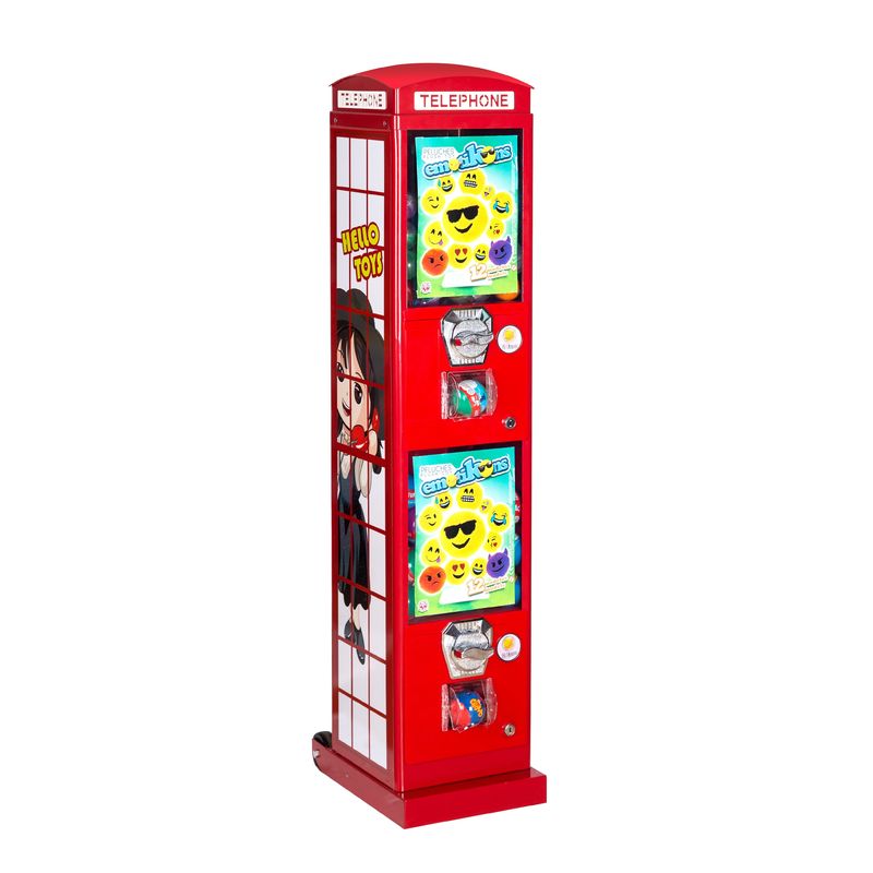 Outdoor Kiosk Candy Capsule Toy Vending Machine For Telephone Booth