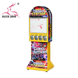 Yellow Children's Toy Vending Machines Multipurpose For Tattoo Sticker