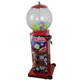 Red 125 Pcs 25'' Capsule Ball Vending Machine For Hypermarket