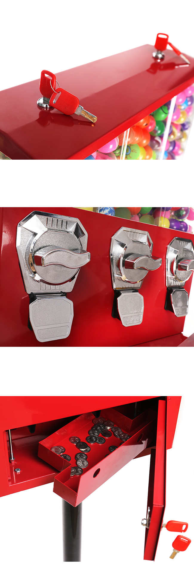 1'' - 1.4'' Pinball Capsule Vending Machine Large Capacity For Children